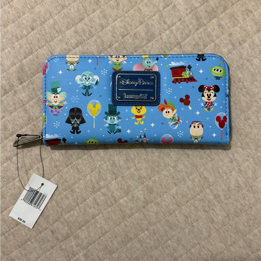 Loungefly Disney Parks Blue Character Wallet